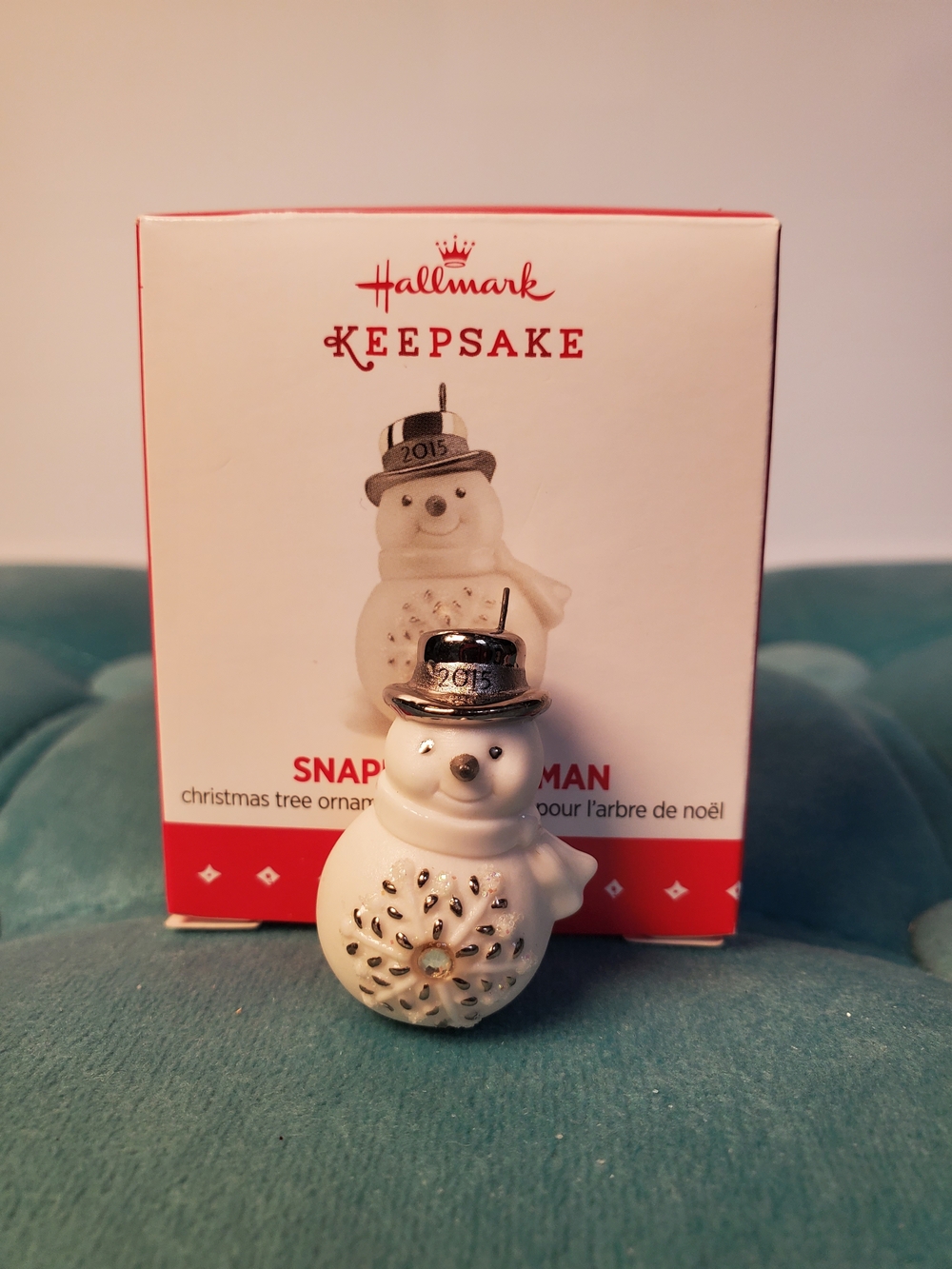 Hallmark Keepsake 2015 Snappy Snowman Christmas Ornament QXM8539